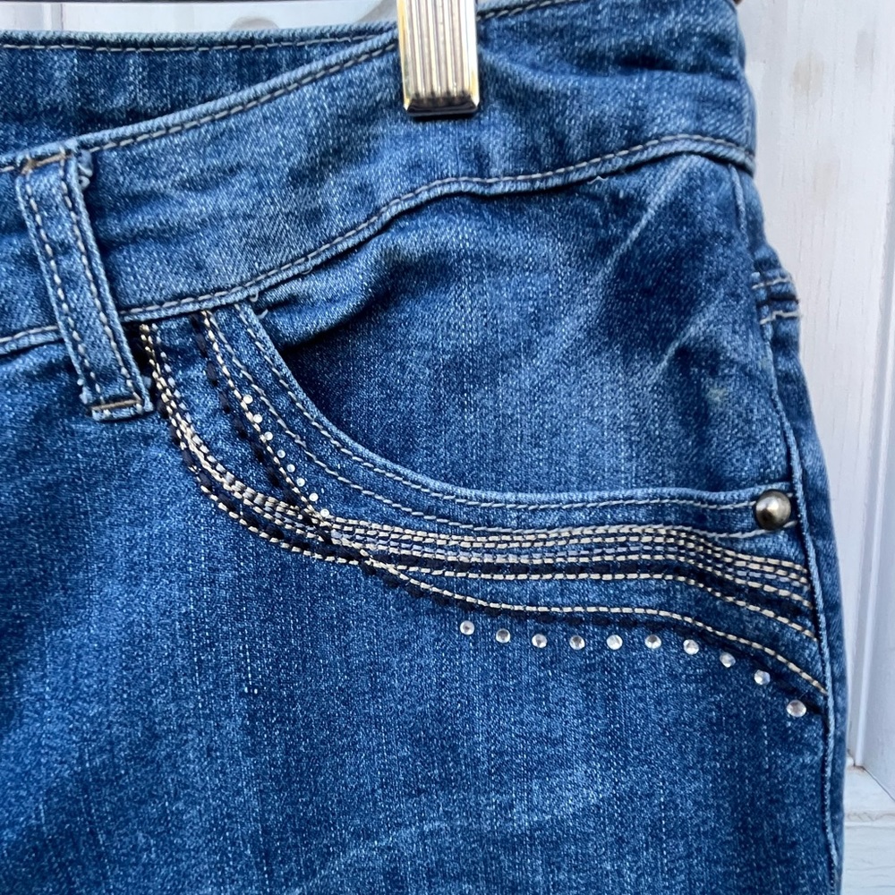 Vintage Christopher & Banks Blue Jeans, Bling | 14 - Picture 5 of 14
